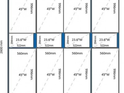 8.6代线生产的45英寸和23.6英寸MMG 来源：Omdia