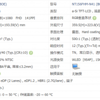 供应京东方15.6寸NT156FHM-N41液晶屏