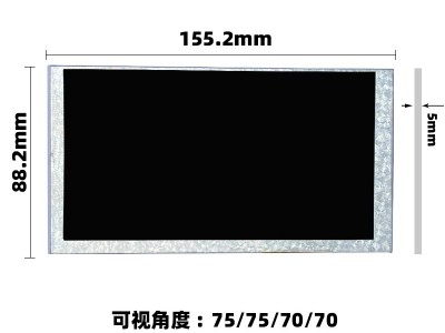 翰彩6.2寸FPC接口组装屏宽温工业液晶屏图2