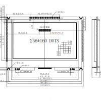 4.3寸256*160点阵液晶模组COG充电桩 电力仪表
