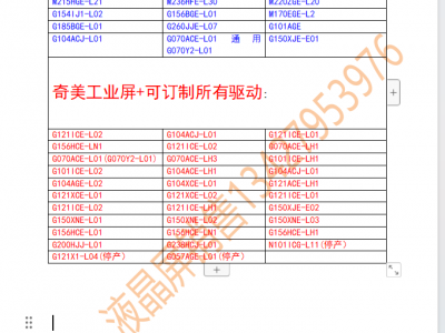 现货供应群创12.1寸液晶屏G121X1-L04低价清仓图4